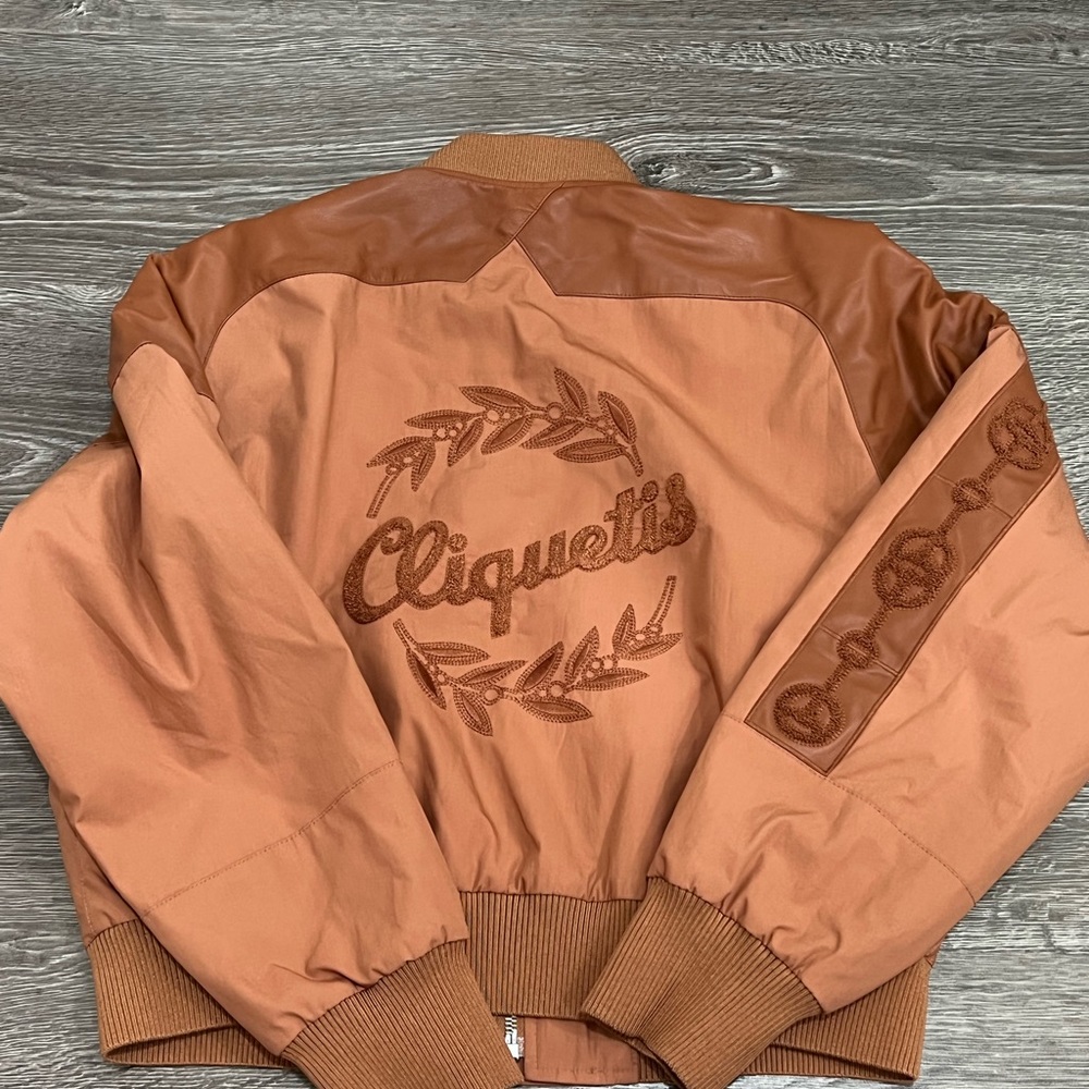 Hermes bomber leather jacket